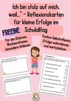 Vorschau - Arbeitsblätter - Ich bin stolz auf mich - Positive Selbstrefexion für Klasse 1-4 - Deckblatt