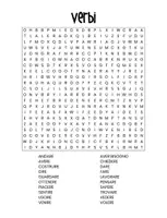 Vorschau - Spiele - Suchsel "Verbi", Verben | Italienisch, italiano - Seite 1