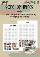 Vista previa - Juegos / Gamificación - Sopa de letras "verbi" | Italiano - Portada