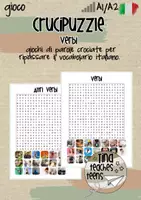 anteprima - Giochi - Crucipuzzle "verbi" | italiano per stranieri - Pagina di copertina
