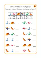 Vorschau - Arbeitsblätter - Addition im Zahlenraum bis 10 – Entschlüssele den Code und rechne - Seite 2
