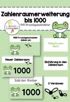 Vorschau - Bildkarten - Zahlenraum 1000: 999 Froschgeschwister Plakate - Deckblatt