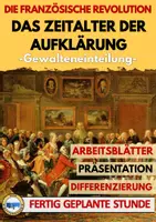 Vorschau - Arbeitsblätter - Gewaltenteilung Arbeitsblatt Aufklärung | Montesquieu Demokratie Klasse 7 8 | AB4 - Deckblatt