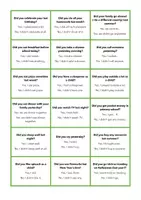 Vorschau - Spiele - Introducing Past Simple Questions with Did: Speaking Game - Seite 1
