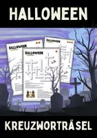Vorschau - Arbeitsblätter - HALLOWEEN - Kreuzworträsel (3 Versionen) - Deckblatt