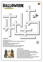 Vorschau - Arbeitsblätter - HALLOWEEN - Kreuzworträsel (3 Versionen) - Seite 1