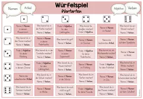 Vorschau - Spiele - Würfelspiel: Wortarten (Nomen, Verben, Adjektive) - Seite 3