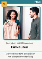 Vorschau - Arbeitsblätter - A1 Bildbeschreibung DaF/DaZ – Einkaufen, Sek II, Erwachsenenbildung - Deckblatt