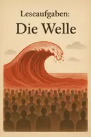 Vorschau - Arbeitsblätter - Leseaufgaben und Zusammenfassung: Die Welle von Morton Rhue - Deckblatt