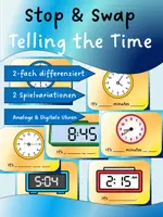 Vorschau - Spiele - Stop and Swap Cards Telling The Time Englisch - Deckblatt