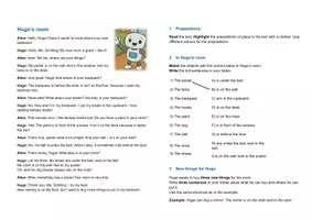 Vorschau - Stundenentwürfe - Prepositions of place - study and activate - Deckblatt