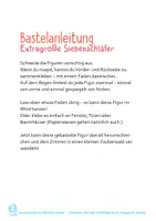 Vorschau - Mal- und Bastelvorlagen - Bastelbogen: Extragroße "Siebenschläfer" - Seite 2