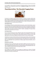 Vorschau - Arbeitsblätter - Reading - From Bean to Bar: The Chocolate Supply Chain - Seite 1