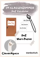 Vorschau - Mal- und Bastelvorlagen - Im Klassenzimmer · Wort-Poster | Deutschförderung A1 - Deckblatt