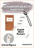 Vorschau - Mal- und Bastelvorlagen - Classroom Objects · English Word Posters - Deckblatt