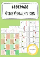 Vorschau - Arbeitsblätter - Lesepass Weihnachtsferien - Deckblatt