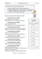 Vorschau - Arbeitsblätter - Teilermenge bestimmen_Schema_Beispiel_Infoblatt - Deckblatt