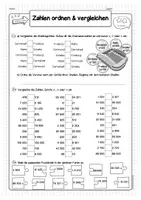 Vorschau - Arbeitsblätter - Große Zahlen – Ordnen & Vergleichen (differenziert) - Seite 3