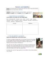 Vorschau - Arbeitsblätter - Nomen und Adjektive - Übungen zur Grammatik - Seite 1