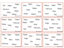 Vorschau - Stationenlernen - D: Lesespiel - Was fehlt? Mit Basisgraphemen - Seite 2