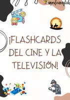 Vista previa - Tarjetas / Manipulativos - ¡Flashcards del Cine & Televisión! - Portada