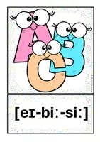 Vorschau - Poster - englisches Alphabet / ABC - Flashcards und Übersicht - Seite 3