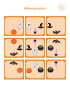 Vorschau - Stationenlernen - Halloweenzauber - Bildersuche - Logik Spiel - Seite 2
