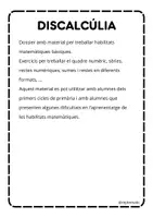 Vista previa - Hojas de trabajo - HABILITATS MATEMÀTIQUES BÀSIQUES.DOSSIER DISCALCÚLIA - página 2