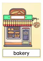 Vorschau - Poster - in town Englisch Bildkarten flash cards - Seite 1