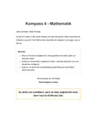 Vorschau - Stundenentwürfe - Kompass 4 - Mathematik Übungen - Deckblatt