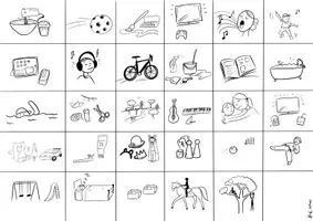 Vorschau - Arbeitsblätter - Das bin ich! Meine Hobbys - Bastelvorlage - Bilder - BINGO Spiel - Seite 2