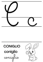 anteprima - Materiale di supporto/inclusione - Alfabetiere in bianco e nero. CORSIVO - Pagina 3