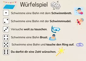 Vorschau - Spiele - Würfelspiel für den Schwimmunterricht - Seite 1