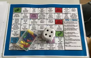 Vorschau - Arbeitsblätter - Brettspiel – Teilbarkeit und Primzahlen 🎲♟️ - Deckblatt