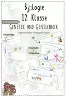 Vorschau - Unterrichtsreihen - Genetik: Mendelsche Regeln | Biologie 12 | 3 fertige Unterrichtsstunden | sofort einsetzbar - Deckblatt