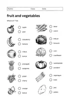 Vorschau - Arbeitsblätter - Fruit and Vegetables Worksheet on 3 Levels: Vocabulary (English) - Seite 2