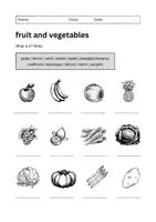 Vorschau - Arbeitsblätter - Fruit and Vegetables Worksheet on 3 Levels: Vocabulary (English) - Seite 3