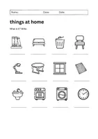 Vorschau - Arbeitsblätter - Things at Home Worksheet on 3 Levels: Vocabulary (English) - Seite 3