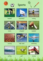 Vorschau - Poster - Sports Poster: Vocabulary (English) - Seite 1
