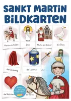 Vorschau - Präsentationen/Tafelbilder - Sankt Martin Bildkarten Deutsch / Martinstag Religion - Deckblatt