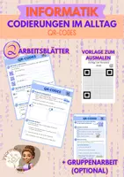 Vorschau - Arbeitsblätter - Codierungen im Alltag: QR-Codes (optional mit GA) - Deckblatt