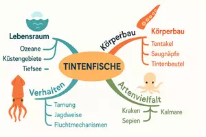 Vorschau - Arbeitsblätter - Arbeitsblätter "Tintenfische" + Lösung & MP3 + Mindmap + Infografik - Seite 2