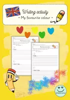 Vorschau - Arbeitsblätter - Writing activity: My favourite colour - Deckblatt