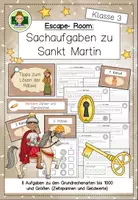 Vorschau - Unterrichtsreihen - Escape-Room: Sachaufgaben zu Sankt Martin (Klasse 3) - Deckblatt