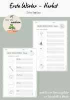 Vorschau - Arbeitsblätter - Erste Wörter/Sätze schreiben - Herbst (Kl. 1/2) - Deckblatt