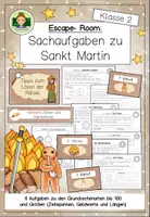 Vorschau - Stundenentwürfe - Escape-Room: Sachaufgaben zu Sankt Martin (Klasse 2) - Deckblatt