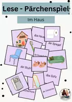 Vorschau - Spiele - 1. Klasse - Lese-Pärchenspiel - Im Haus - Deckblatt