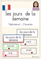 Vorschau - Arbeitsblätter - Les jours de la semaine: Arbeitsblätter und Tafelmaterial - Seite 1