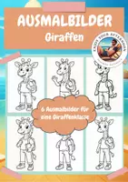 Vorschau - Mal- und Bastelvorlagen - Ausmalbilder Giraffenklasse – Basteln, Deko & Entspannung - Deckblatt