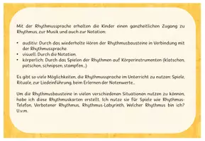 Vorschau - Bildkarten - Rhythmussprache und Rhythmuskarten - Notation mit Notenzeichen ~ Grundschule Musik - Seite 2